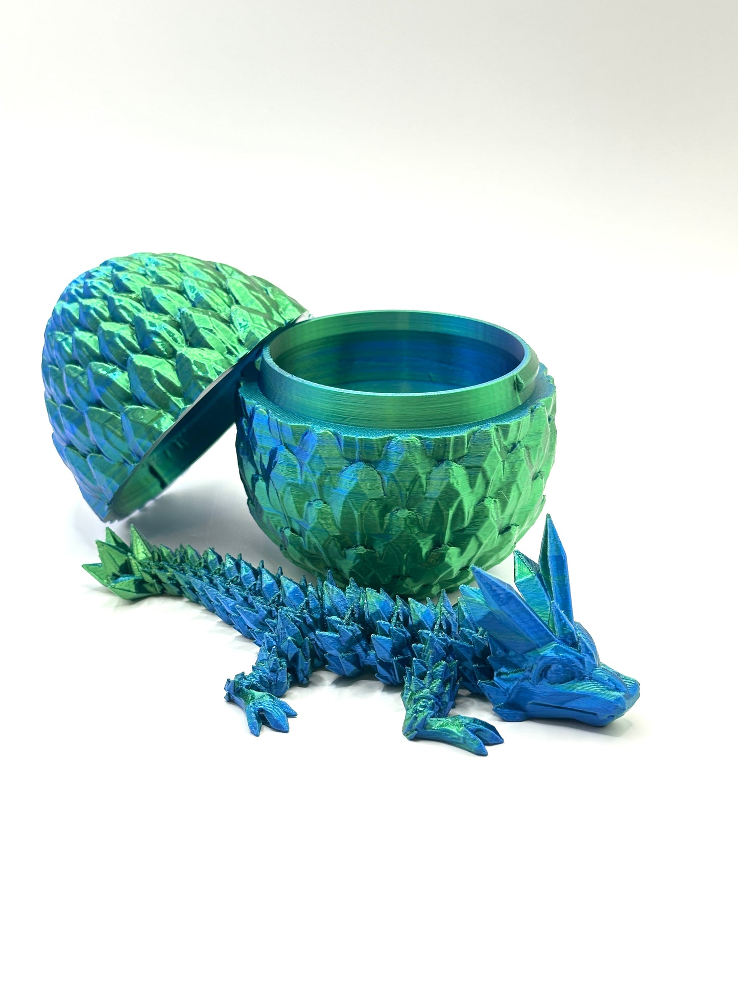 Dragonscale Egg with Baby Crystal Dragon