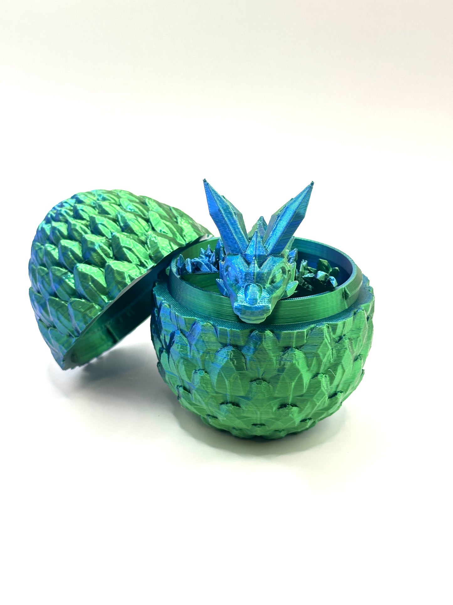 Dragonscale Egg with Baby Crystal Dragon