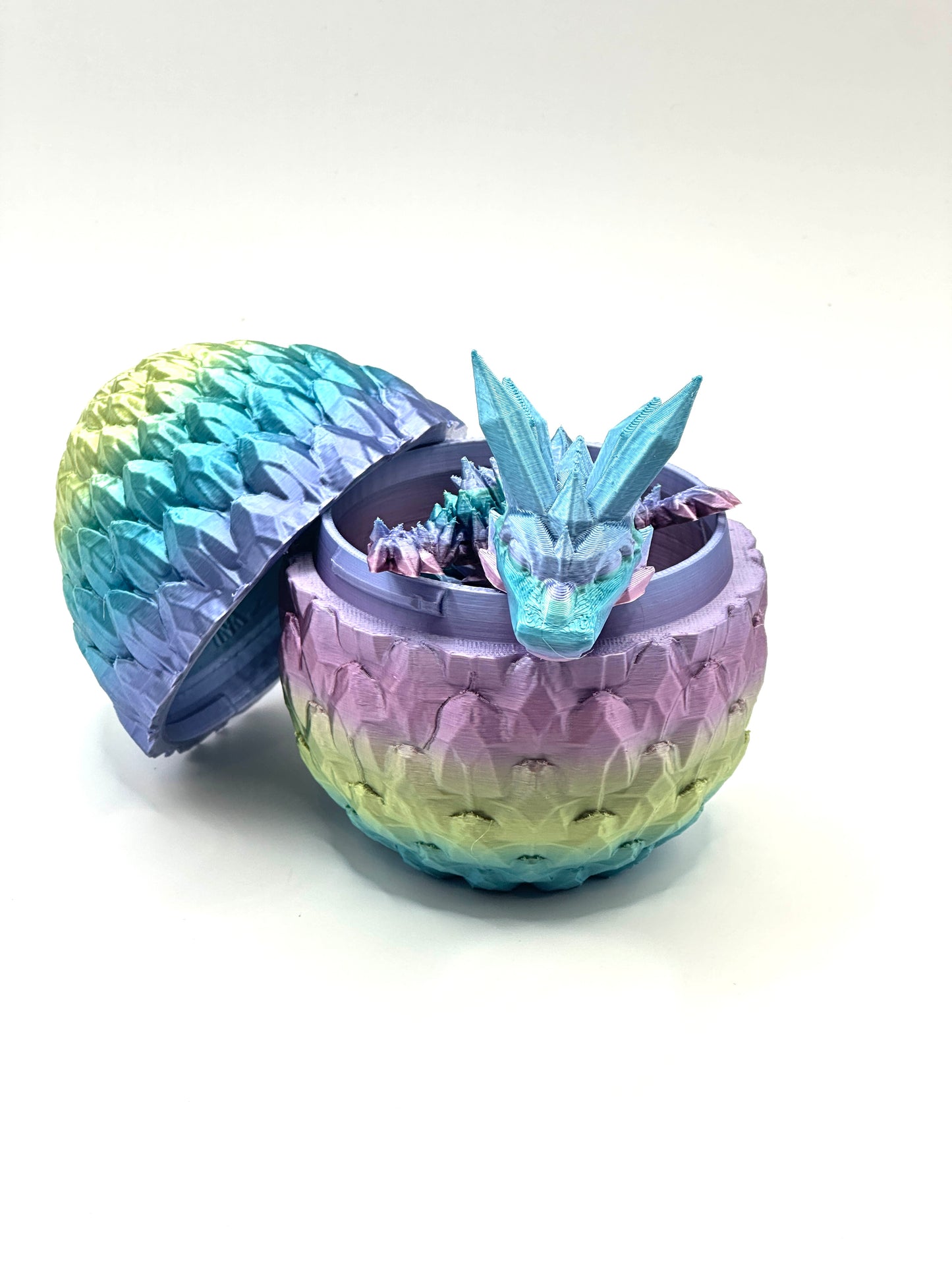 Dragonscale Egg with Baby Crystal Dragon
