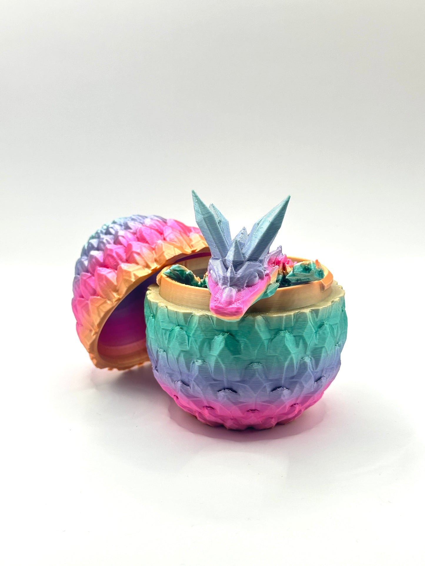 Dragonscale Egg with Baby Crystal Dragon