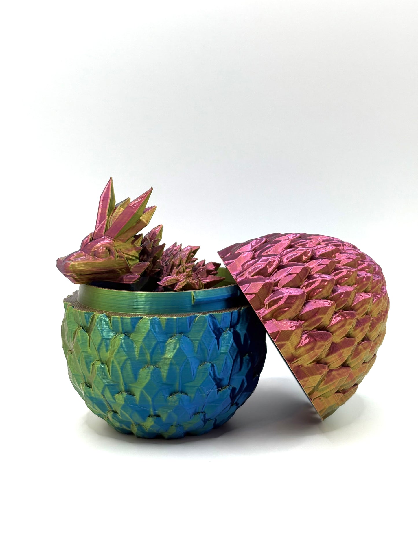 Dragonscale Egg with Baby Crystal Dragon