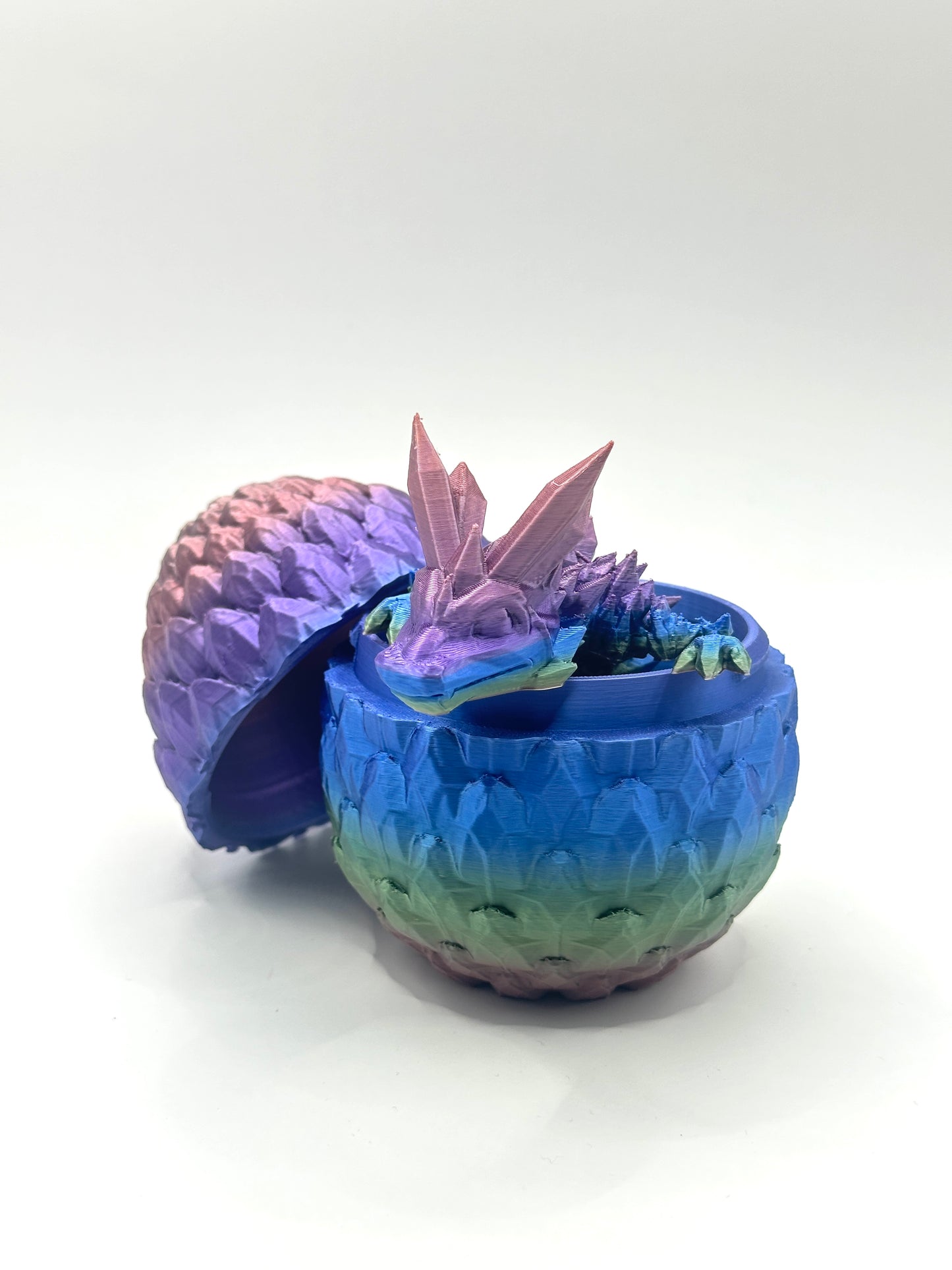 Dragonscale Egg with Baby Crystal Dragon