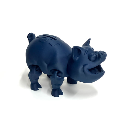 Dark Blue Piggy Bank