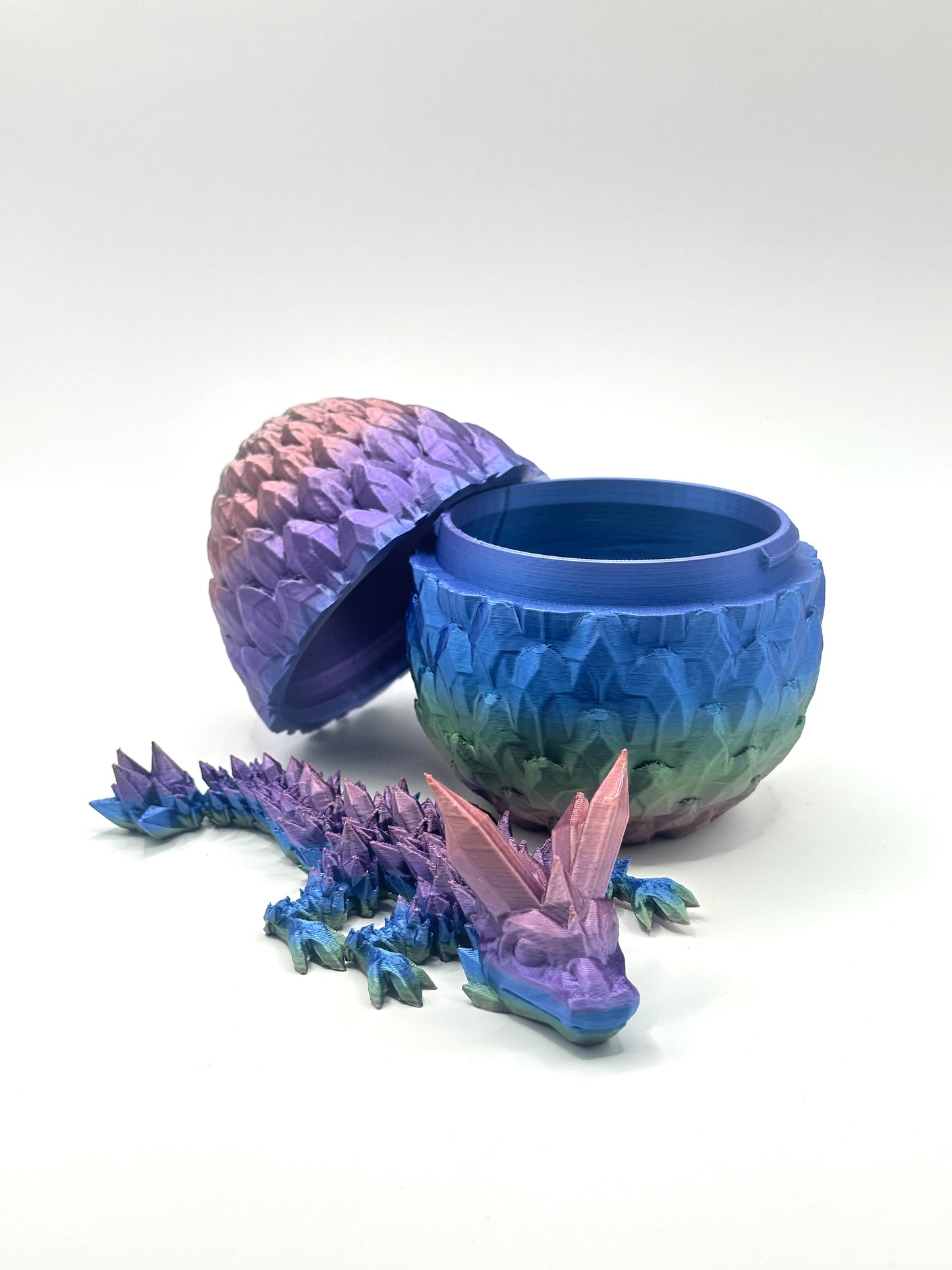 Dragonscale Egg with Baby Crystal Dragon
