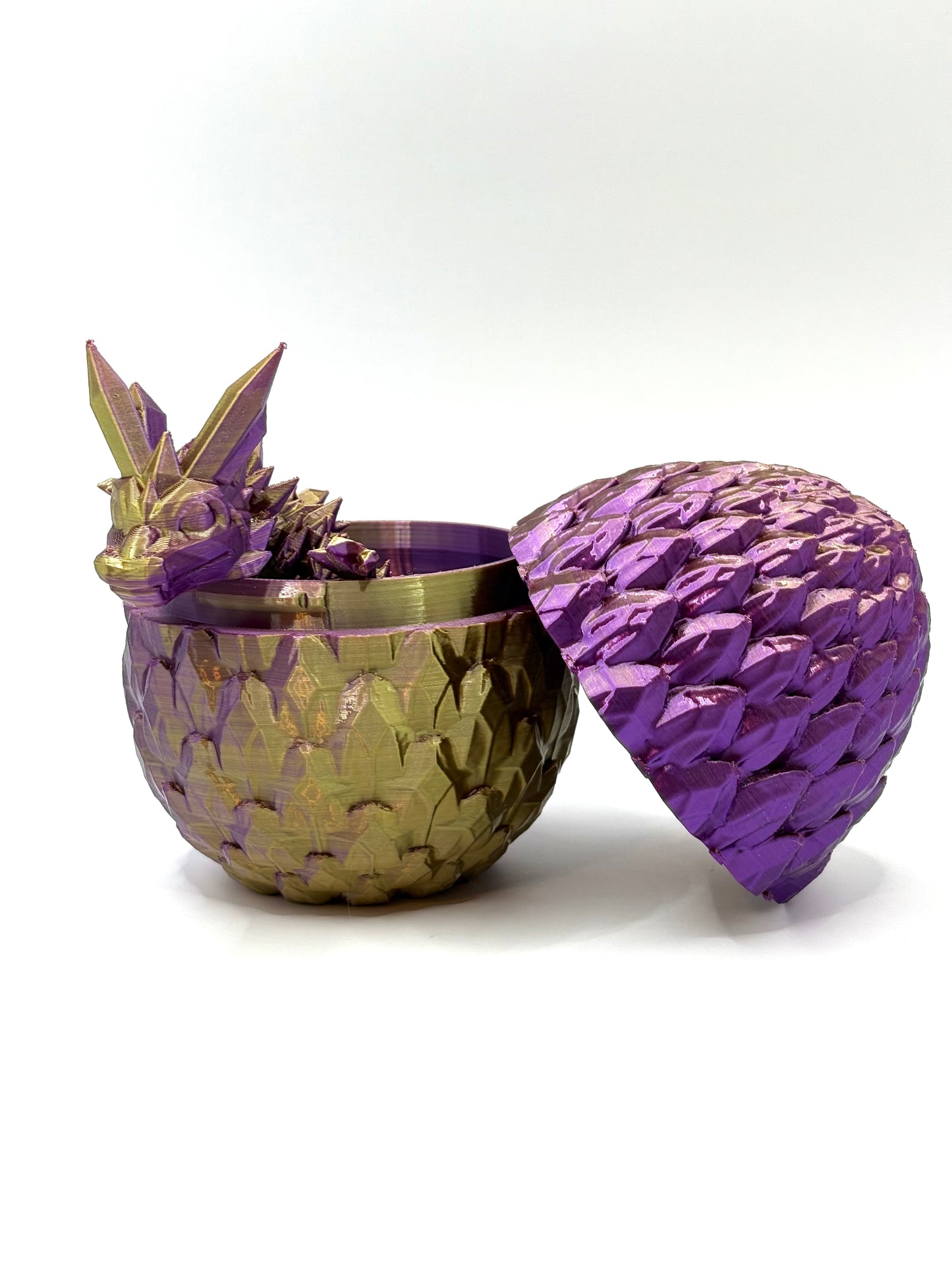 Dragonscale Egg with Baby Crystal Dragon
