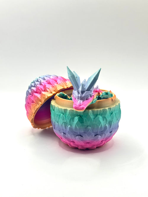 Baby Crystal Dragon with Dragonscale Egg