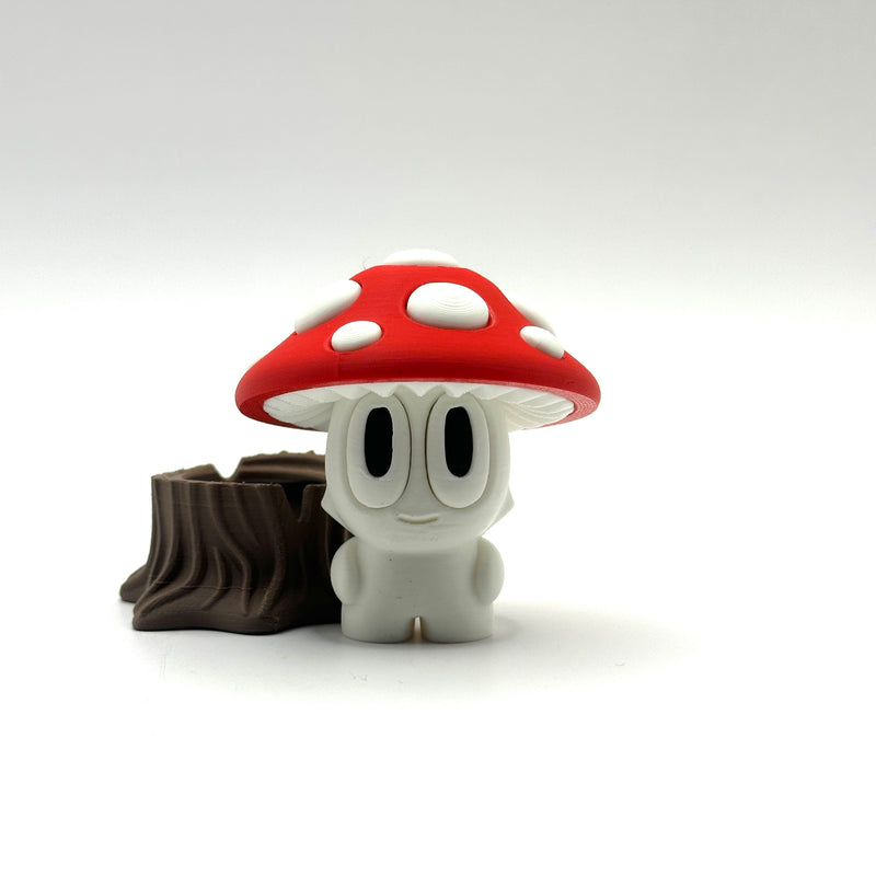 Toadstool — a small 3D-printed mushroom desk buddy, made in New Zealand