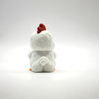 Bawk Off Rooster 3D printed desk buddy, back view
