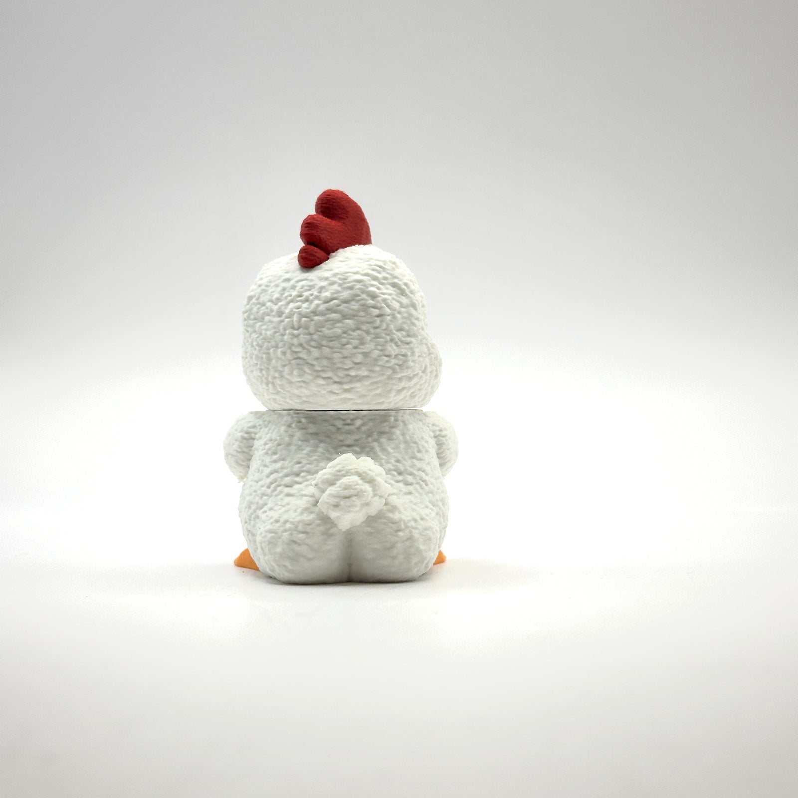Bawk Off Rooster 3D printed desk buddy, back view