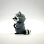 You're Trashy and I Like It Raccoon 3D printed desk buddy, side view