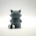 You're Trashy and I Like It Raccoon 3D printed desk buddy, back view