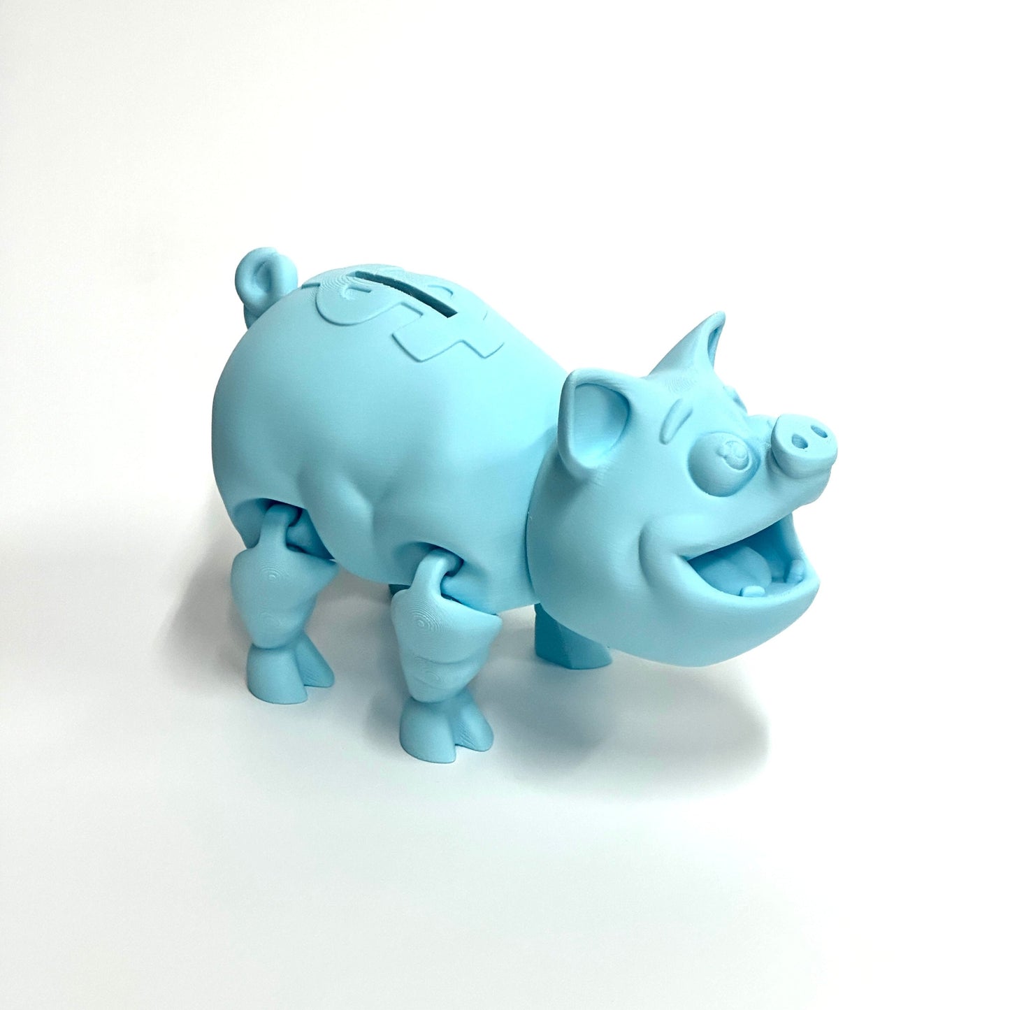 Ice Blue Piggy Bank