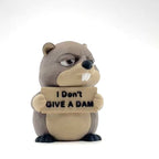 I Don't Give a Dam Beaver desk buddy — turntable video