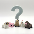 Random Mini surprise pick — example Printed Decor mini figurines with a question mark, your design chosen at random