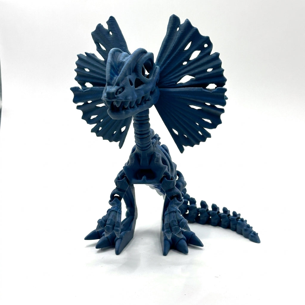 Skeleton Dilophosaurus - Dark Blue
