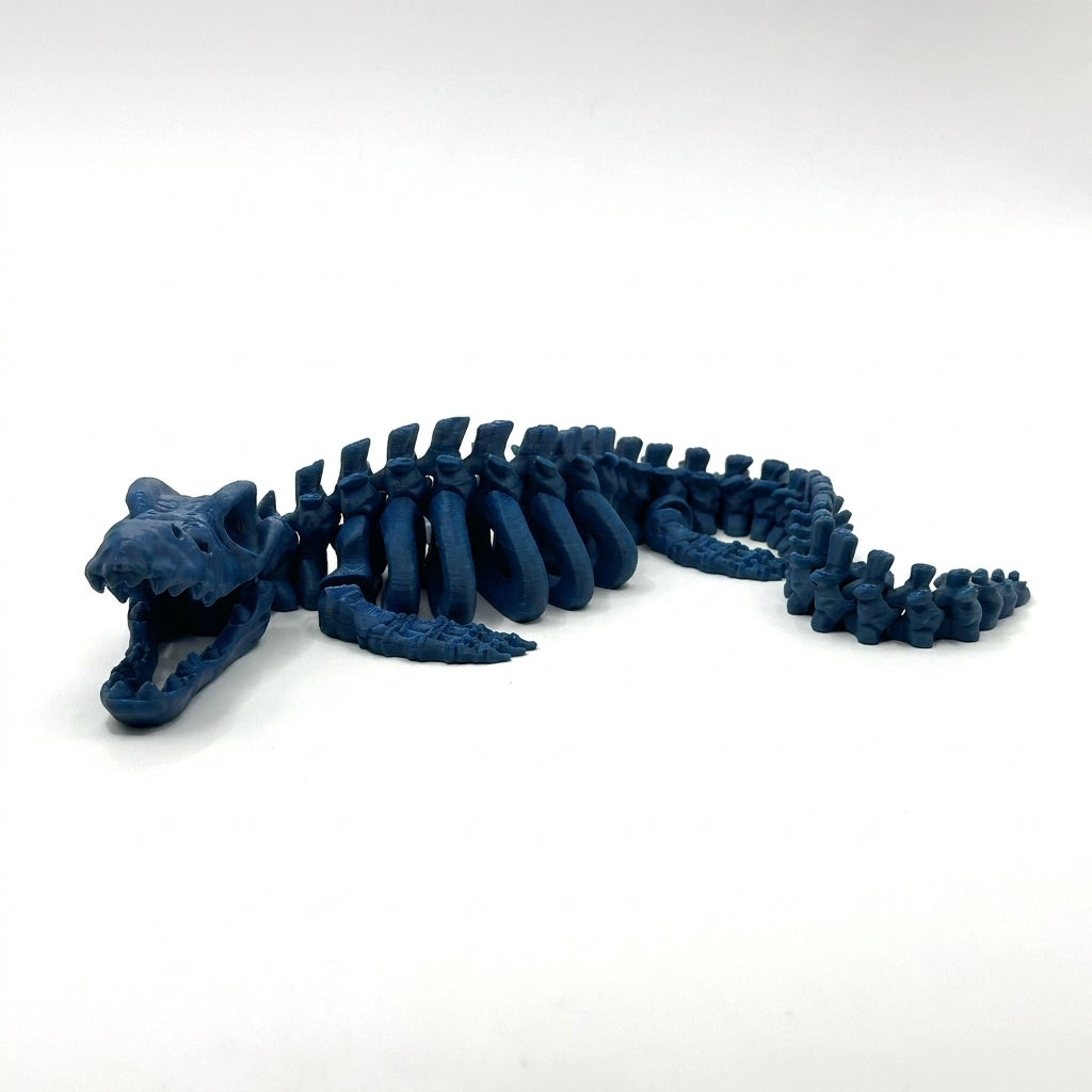 Skeleton Mosasaurus - Dark Blue