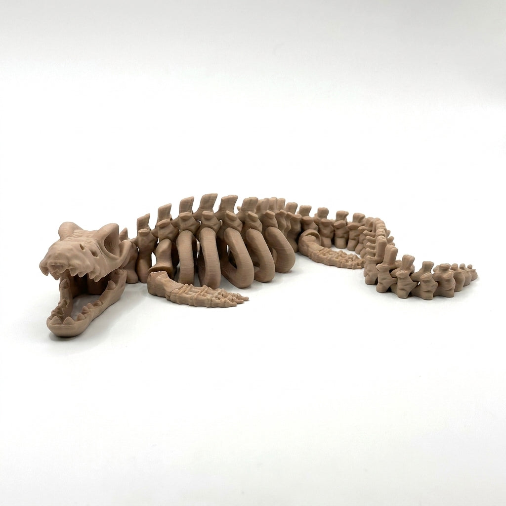 Skeleton Mosasaurus - Latte Brown