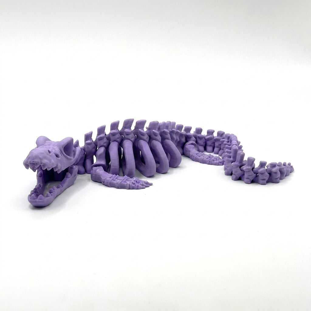 Skeleton Mosasaurus - Lilac Purple