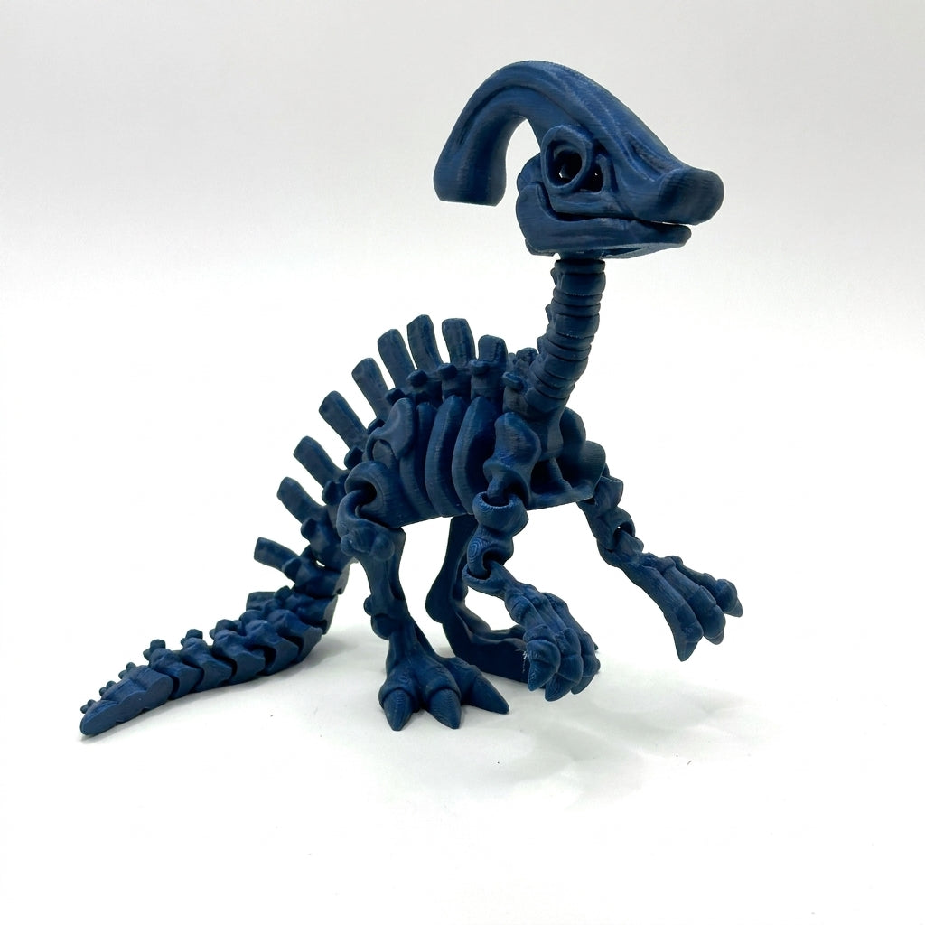 Skeleton Parasaurolophus - Dark Blue
