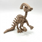 Skeleton Parasaurolophus - Latte Brown