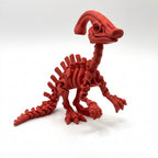 Skeleton Parasaurolophus - Scarlet Red