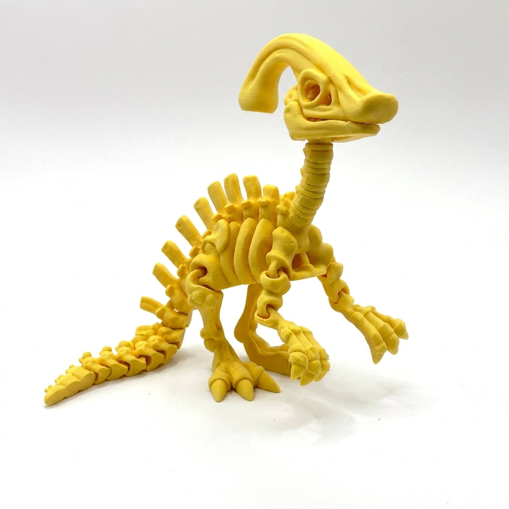 Skeleton Parasaurolophus - Yellow