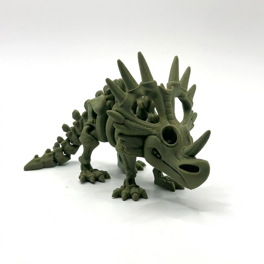 Skeleton Styracosaurus - Dark green