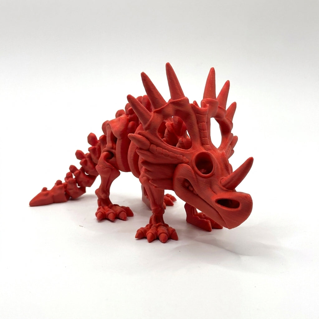 Skeleton Styracosaurus - Scarlet Red